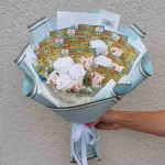 loterijos bilietu puokštė